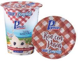 Yogurt de ron con pasas Pomar x 150 gr